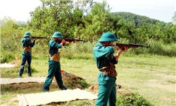 Chú trọng xây dựng đội ngũ cán bộ quân sự cơ sở